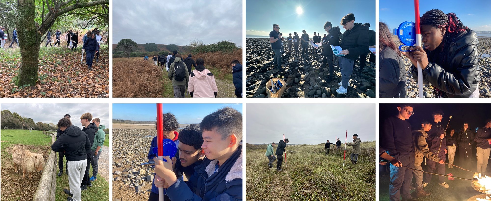 Year 13 geography trip in Wales.