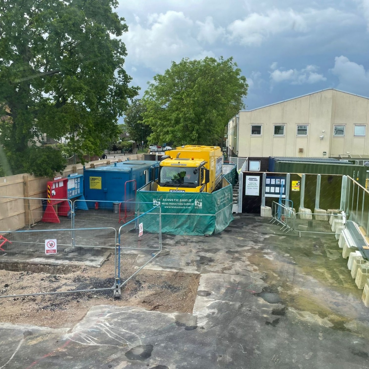 Greenshaw High School - Initial work commences next to Grennell Road